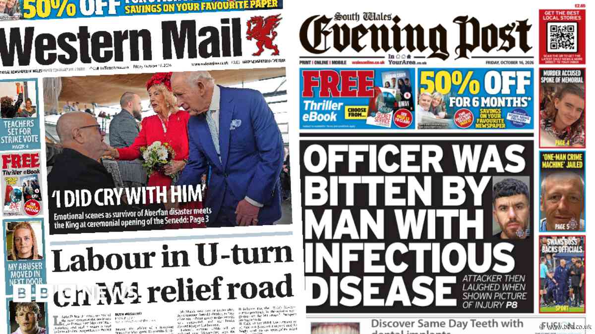 Labour's M4 relief road U-turn and police officer bitten by attacker