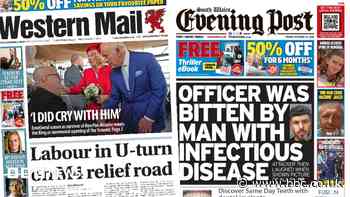 Labour's M4 relief road U-turn and police officer bitten by attacker