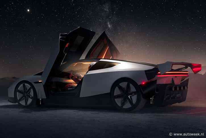 Deze Tesla Roadster is vrijwel zeker de meest bezopen auto die je ooit hebt gezien