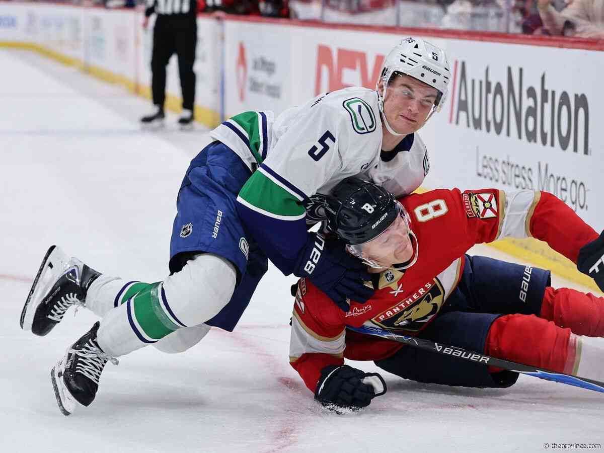 Panthers 3, Canucks 2 (OT): Burned by the refs? Brady Tkachuk stars, but …