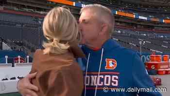 Sean Payton filmed kissing Charissa Thompson in awkward sideline moment on Thursday Night Football