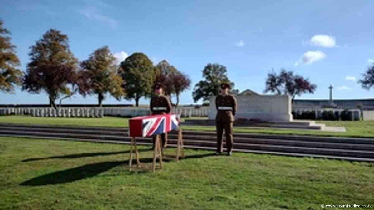 West Yorkshire Regiment soldier buried without a name in French grave