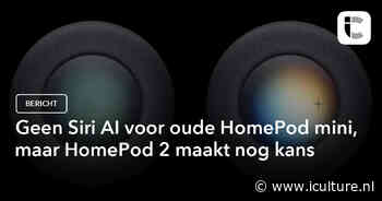 Geen Siri AI voor oude HomePod mini, maar HomePod 2 maakt nog kans