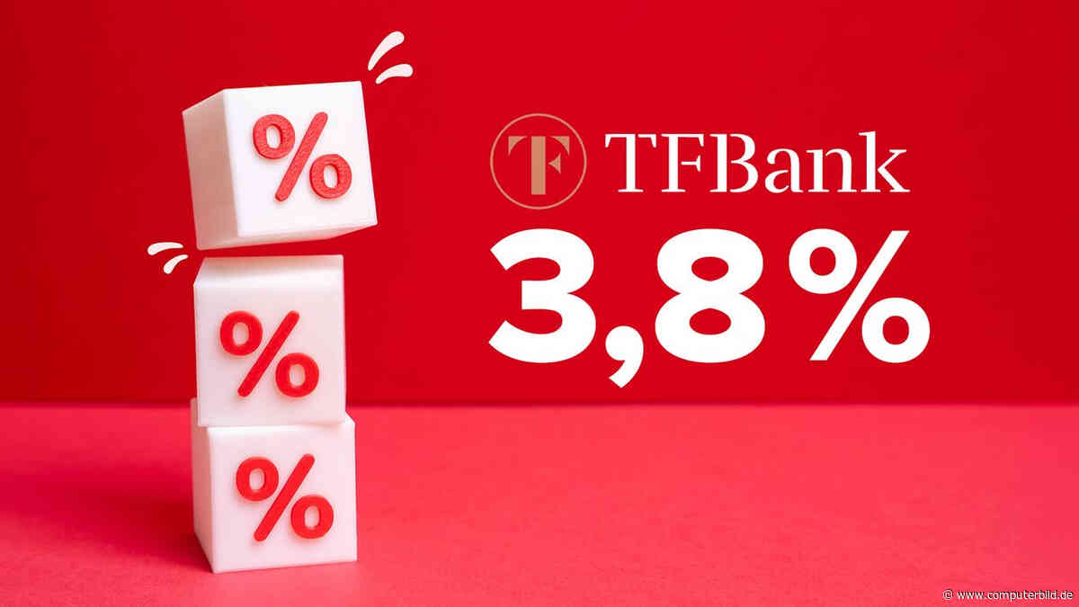 Aktion: TF Bank erhöht Tagesgeld-Zins auf 3,80 Prozent