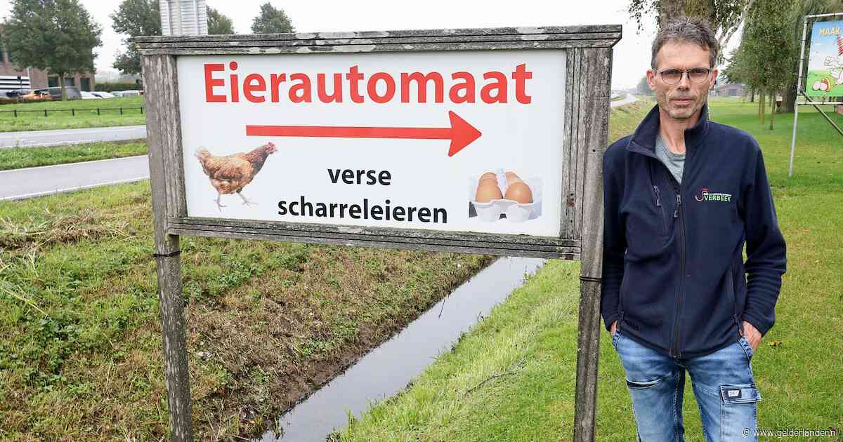 Elke dag dat dit bord blijft staan, kan eierboer Cor 250 euro kosten: ‘Zeer kinderachtig’
