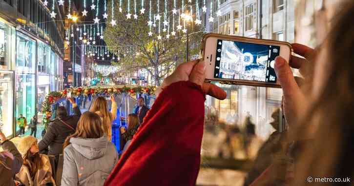 London’s Christmas lights are best seen from this festive double-decker bus tour