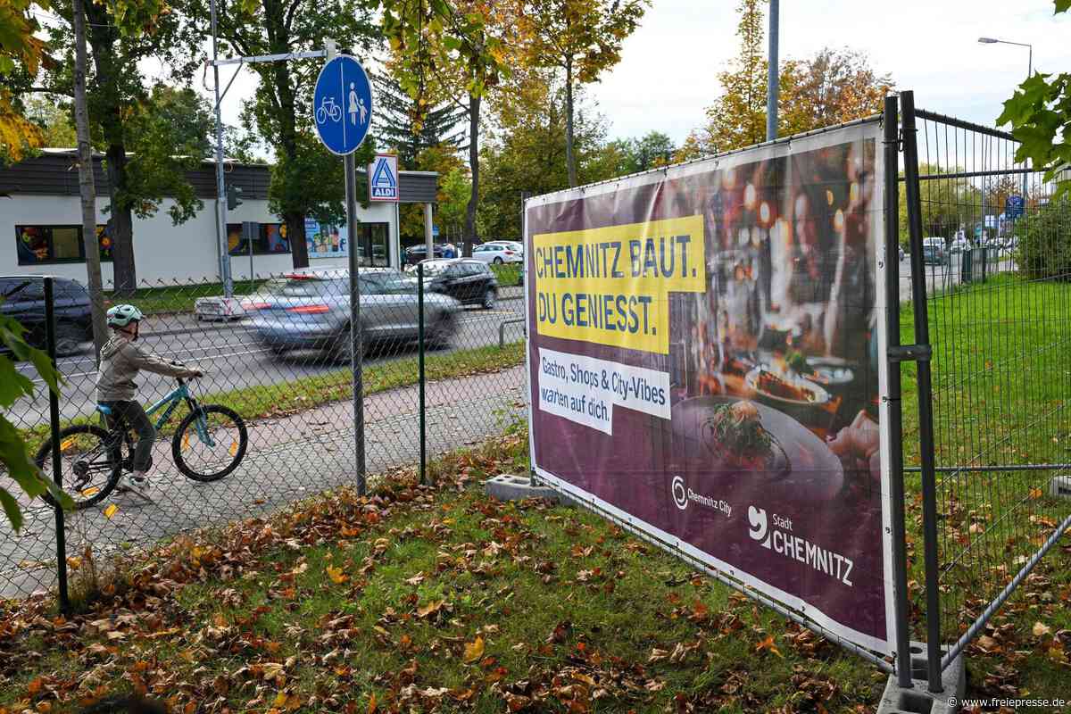 Nach Baustellen-Kritik von Gastronomen: Plakate werben für Chemnitzer Innenstadt