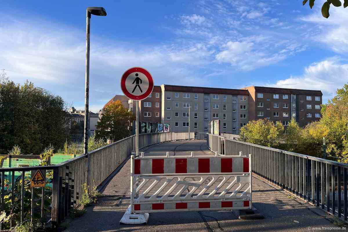 Chemnitzer Fußgängerbrücke nun doch für Abriss gesperrt