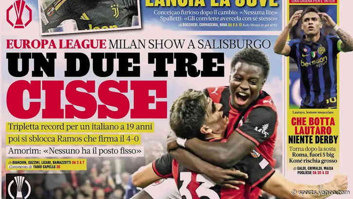 Today’s Papers – Cissé makes history, Lautaro shocks Inter