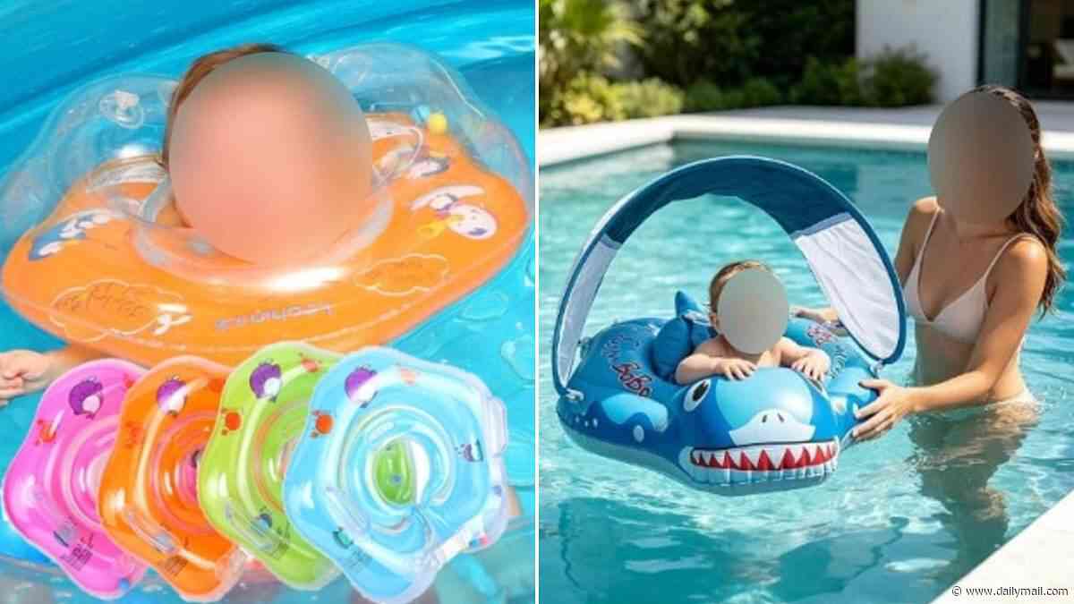 Urgent warning to parents over baby swim floats sold on Amazon, eBay and Vinted - as they could put children at risk of drowning