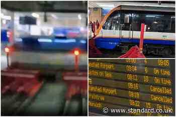 Moment Overground train hits buffers at London's busiest railway station causing major disruption