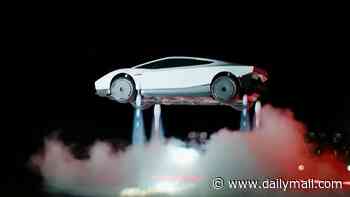 'This is a prank, right?' Social media is baffled by Tesla's flying car stunt - as one jokes 'car insurance companies are going to s*** themselves'