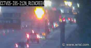 Part of I-85, Dabney Drive closed in Henderson after crash damages overpass
