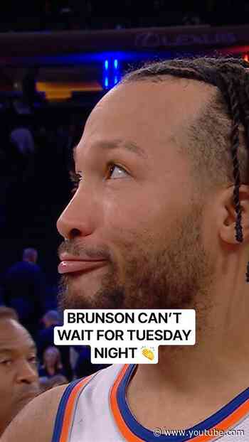 Jalen Brunson is looking forward to Banner Night to open the season 👏
