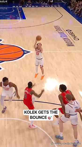 Tyler Kolek Gets The Friendly Bounce On A Clutch Go-Ahead Three 🎯