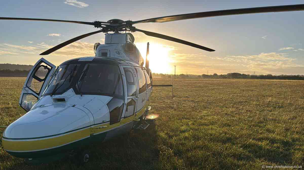 Air ambulance called to lorry crash in County Durham with two people injured