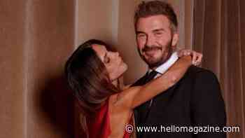 Victoria Beckham, 52, shows off ultra-toned arms in daring red-hot gown