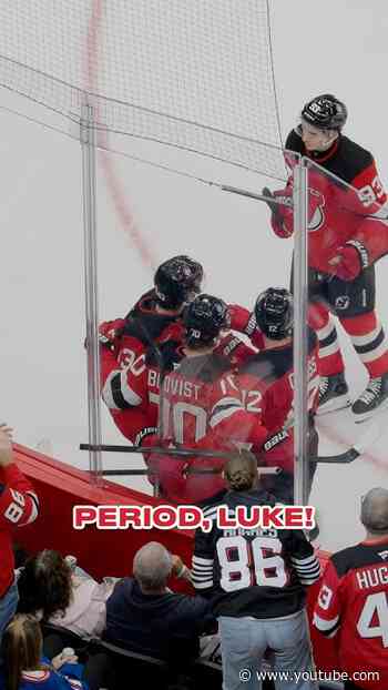 Luke’s in his bag. #shorts #njdevils #lukehughes #hughes #devilsvsrangers #hockey #nhl #starwars