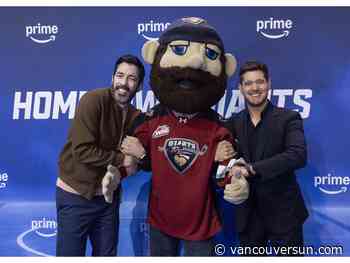 Michael Bublé and Property Brothers' Drew Scott in Langley to launch hockey reality series