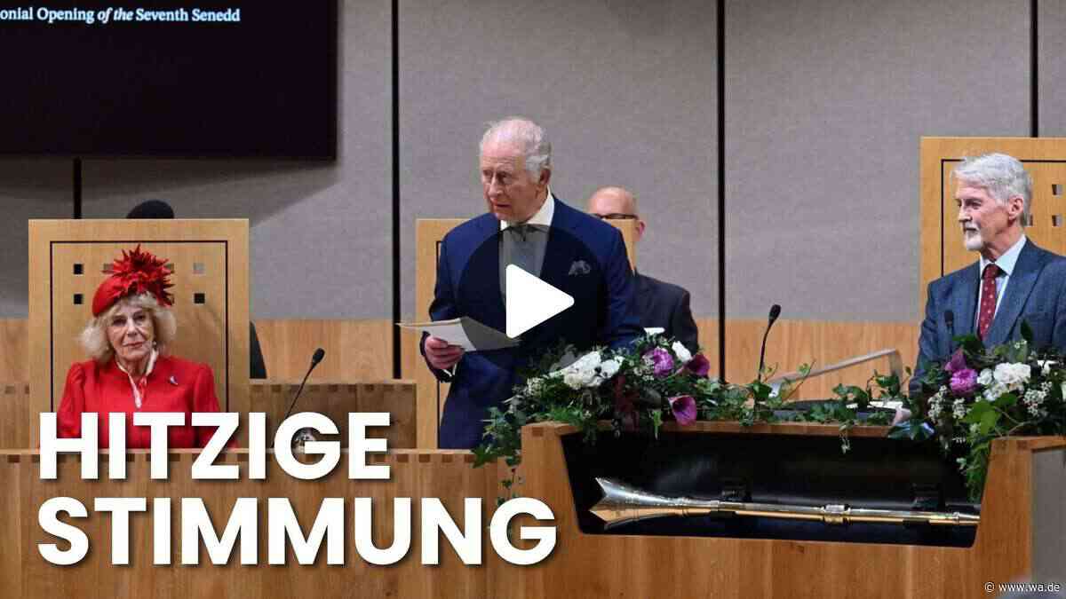 König Charles eröffnet walisisches Parlament: Proteste begleiten historischen Moment in Cardiff