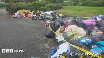Fly-tip cleared after problem clothes bank removal
