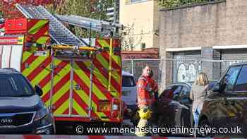 Fire breaks out at derelict Chorlton building after 'young teenagers' spotted on roof