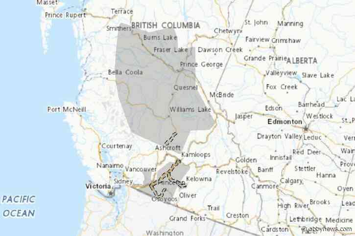 ‘Sharp cold front’ to bring high winds, fall storm to Eastern Fraser Valley, Okanagan, Cariboo regions