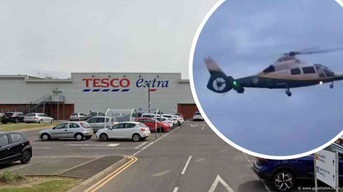 Air ambulance and police called after medical incident at Teesside Tesco store
