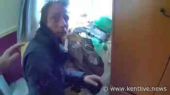 Sittingbourne man hid from police under pile of clothes after nearly biting person's nose off