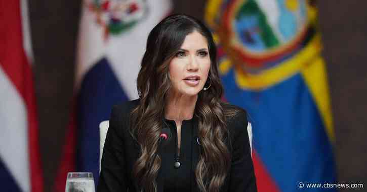 Kristi Noem no longer serving as Trump envoy to Shield of the Americas