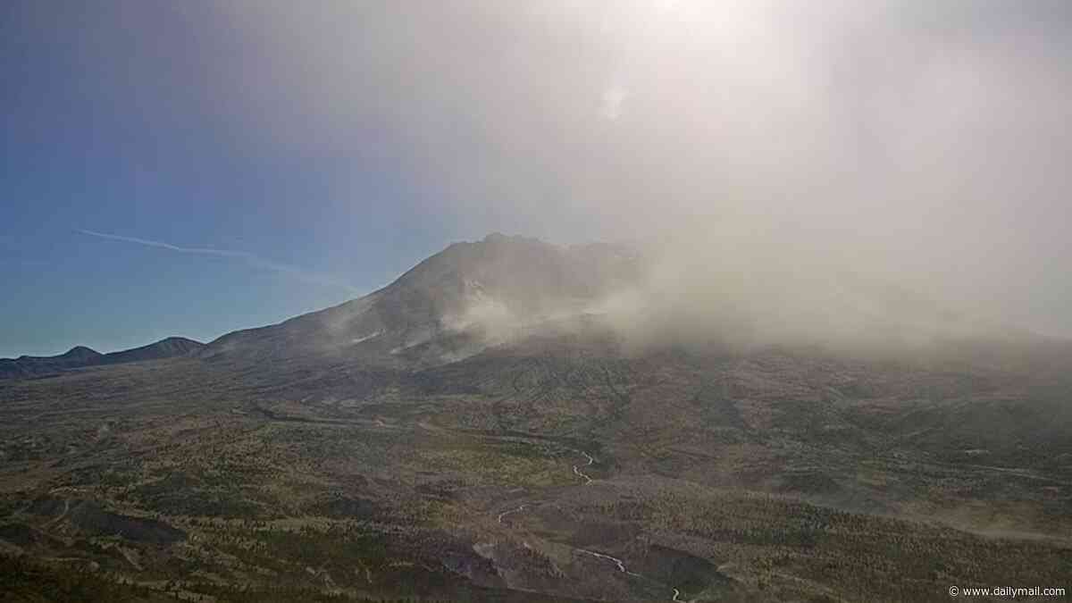 Mount St Helens triggers aviation warnings after winds whip up old volcanic ash into the skies