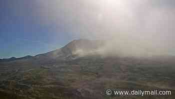 Mount St Helens triggers aviation warnings after winds whip up old volcanic ash into the skies