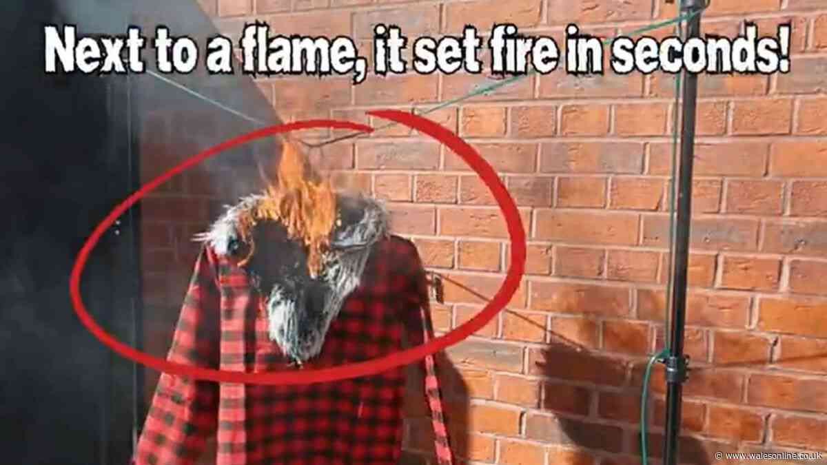 Warning issued as 90% of kids' Halloween costumes break law