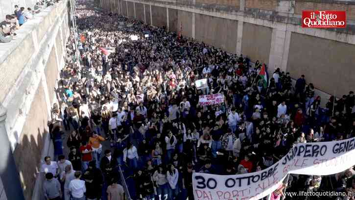 “Controsoffitti crollati, aule allagate: non possiamo concepire che i soldi vadano a bombe missili”: le voci degli studenti dal corteo di Roma
