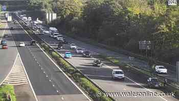 M4 crash caused rush hour disruption