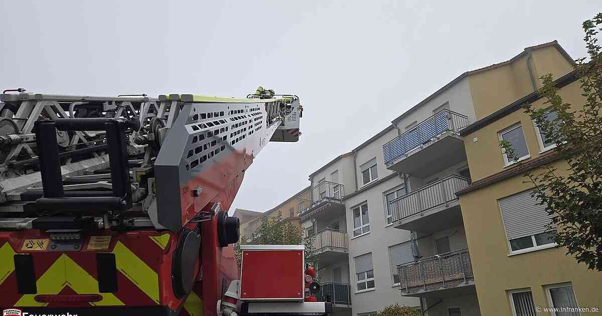 Balkon-Brand in Bamberg: Feuerwehr kommt gerade noch rechtzeitig