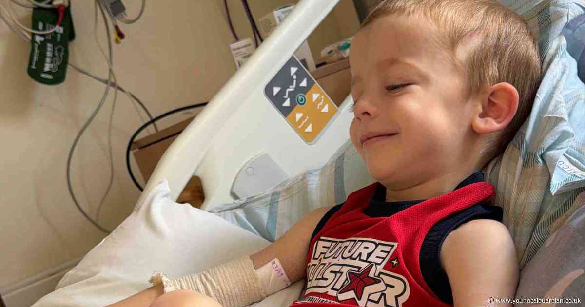 Boy, 4, faces 78-mile Kent-to-Sutton journeys as mystery brain tumour returns