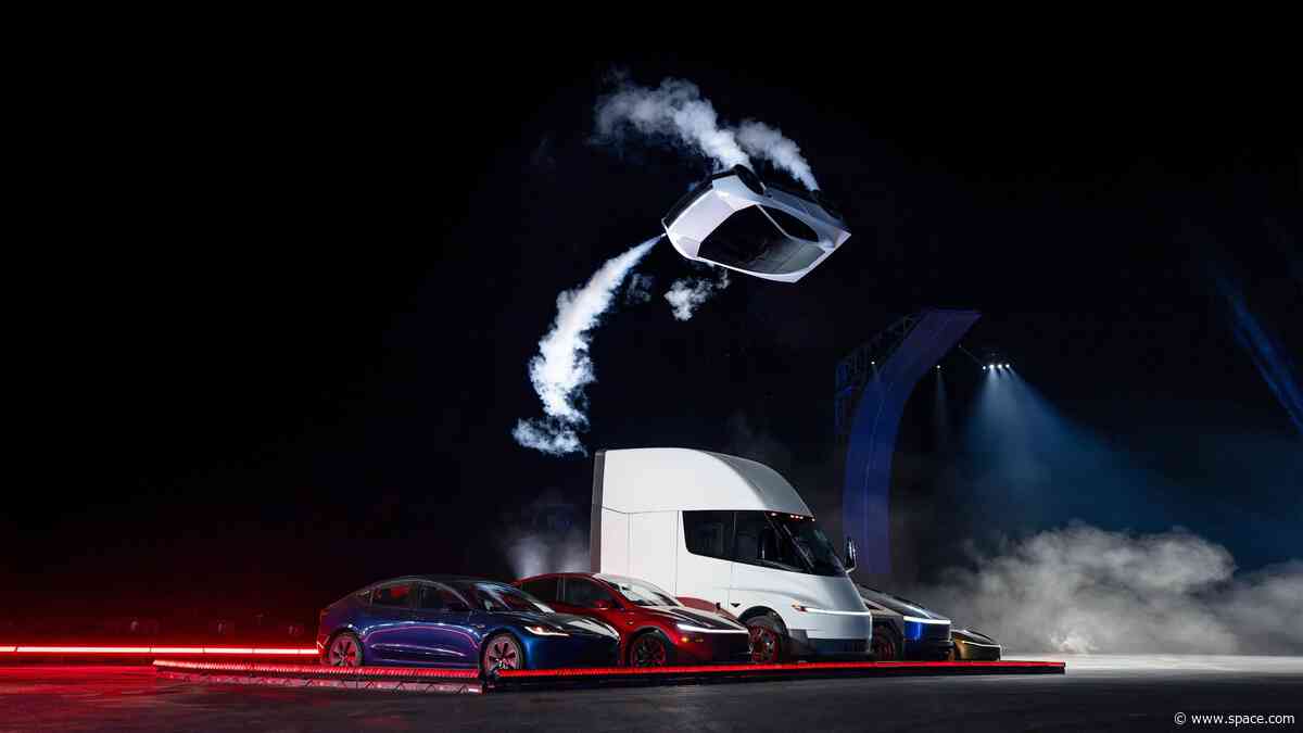 SpaceX thrusters just made a Tesla Roadster 'fly' (and Elon Musk's car is still out there in space)
