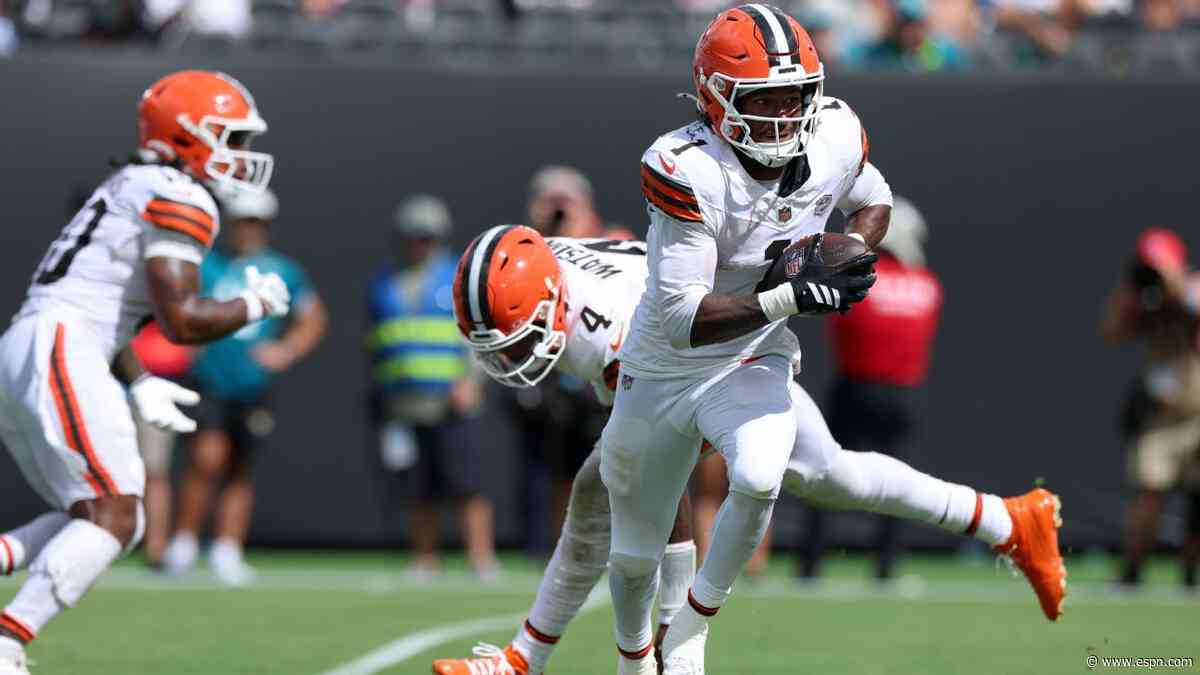 Browns WR Concepcion clears concussion protocol, will play vs. Ravens