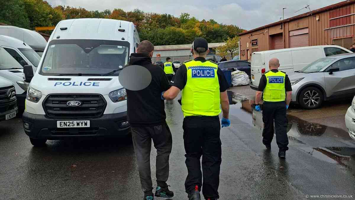 Two machetes and unregulated slimming jabs seized during Tyneside police raids which led to eight arrests