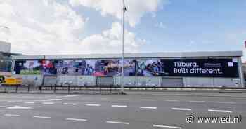 Kijk nou toch: Tilburg hangt met een megabanner van 80 meter in Eindhoven