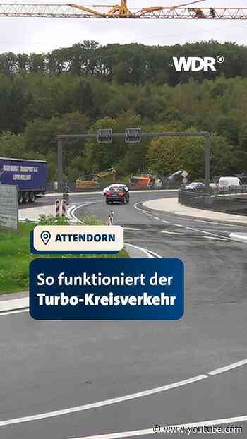 So funktioniert der neue Turbo-Kreisverkehr | WDR #shorts #news #kreisverkehr #attendorn