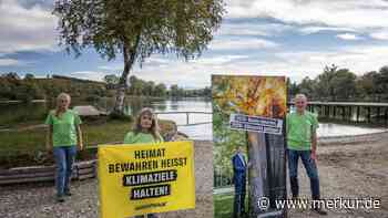 Söder und der brennende Baum: Umweltschützer protestieren gegen Pläne für Bayern