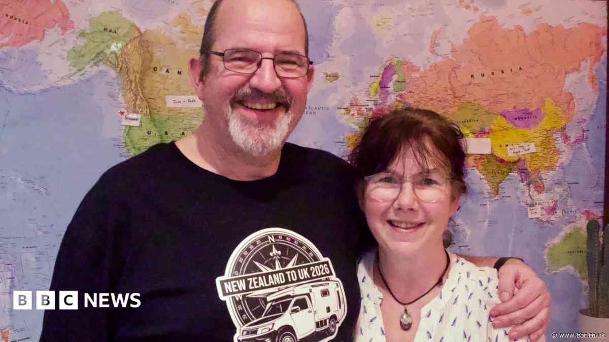 YouTube couple drive 66,000 miles around world in campervan