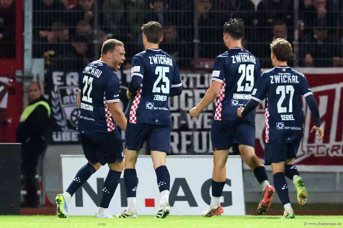 FSV Zwickau: Traumtor und Last-Minute-Ausgleich bei Rot-Weiß Erfurt