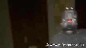 Shocking moment gun is fired at house on quiet residential street