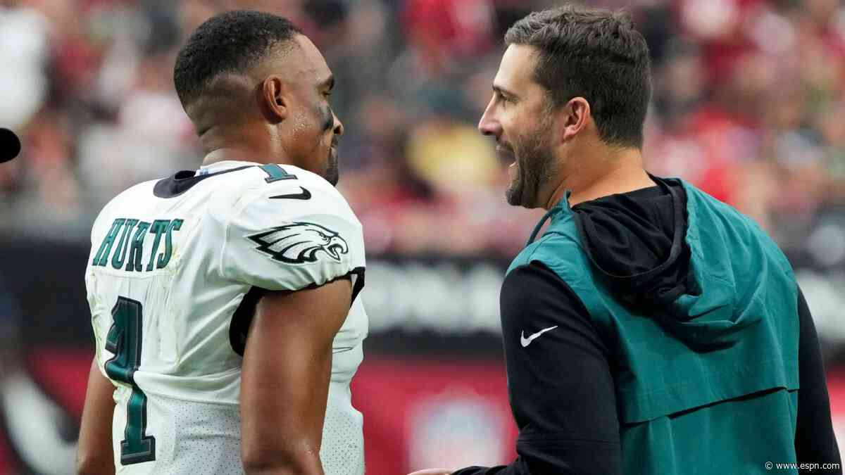 Hurts' health bigger than football, as teammates, Sirianni detail QB concern