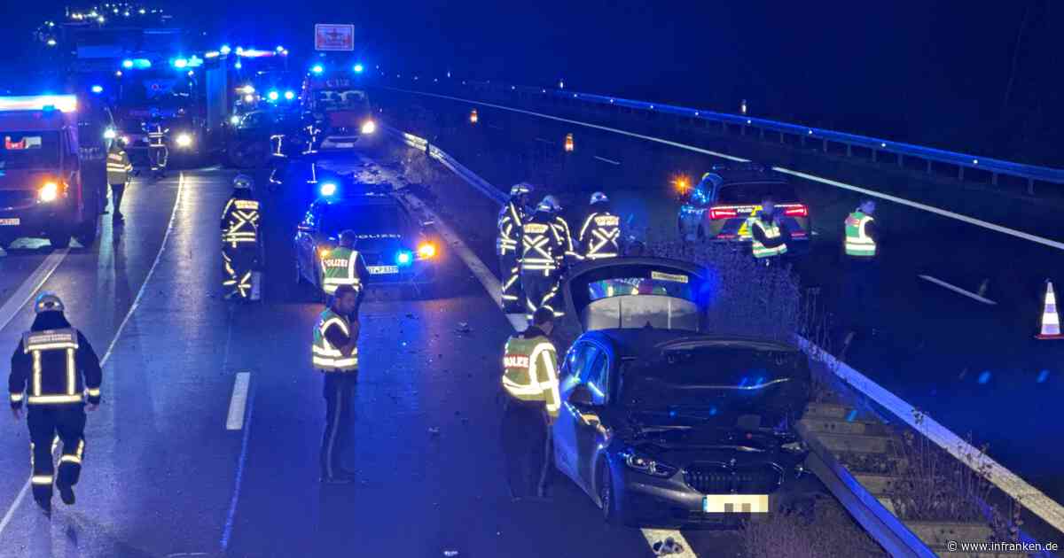 Geisterfahrer-Unfall auf A70 bei Bamberg - vier Schwerverletzte