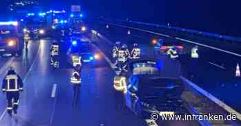 Geisterfahrer-Unfall auf A70 bei Bamberg - vier Schwerverletzte
