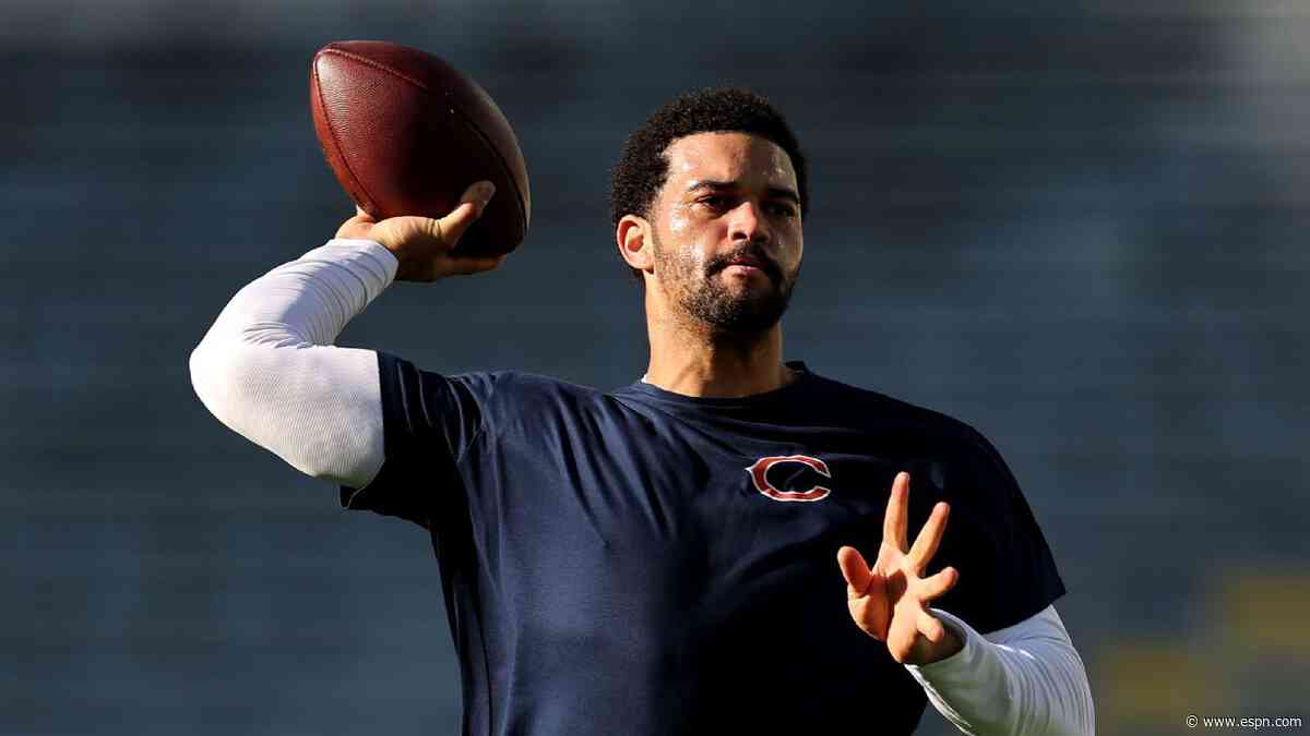 Bears' Caleb Williams questionable after 3 days of practice
